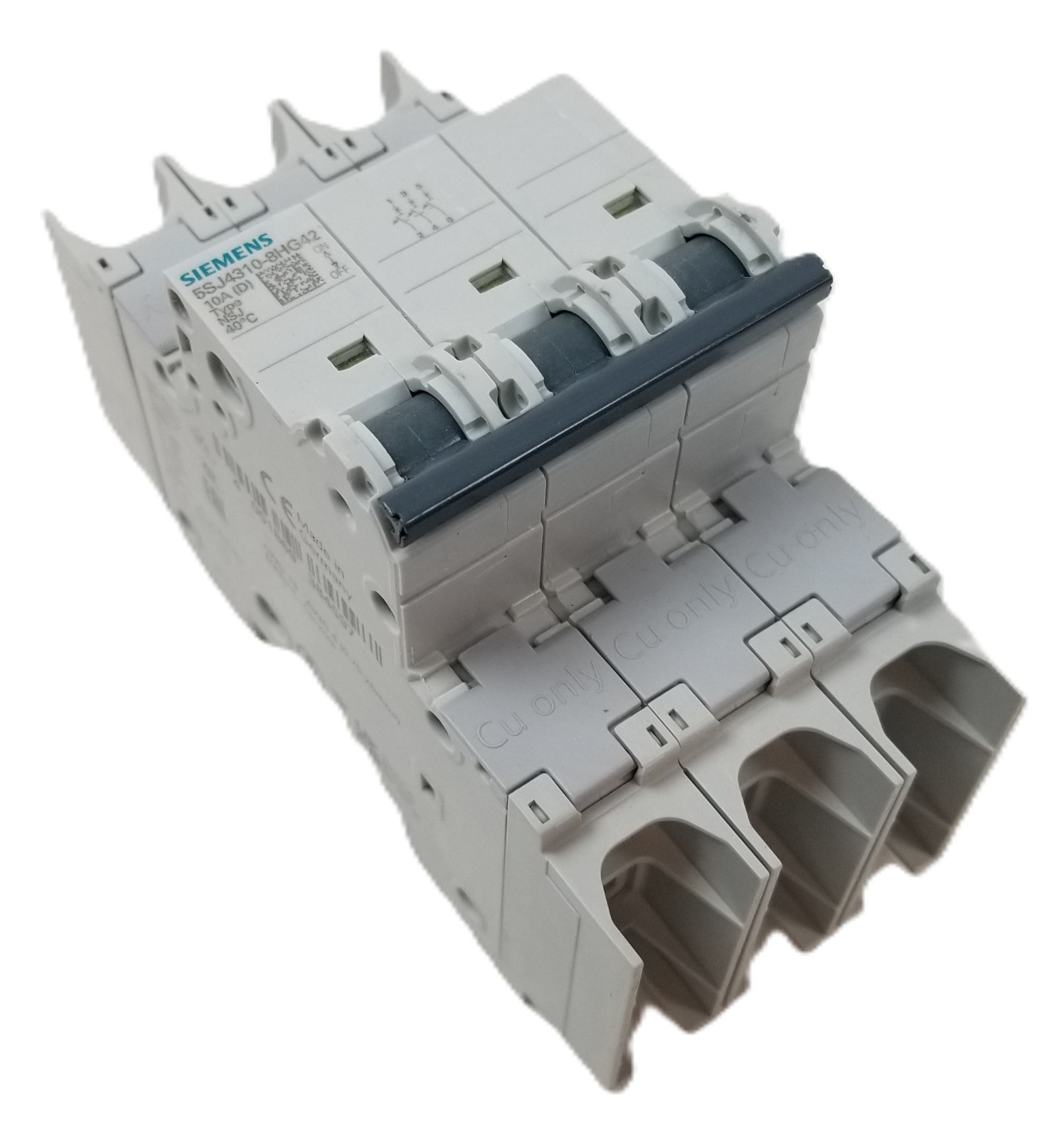 Siemens 5SJ4310-8HG42 Mini Circuit Breaker 10A 3-Pole 480Y/277V D-Char NEW