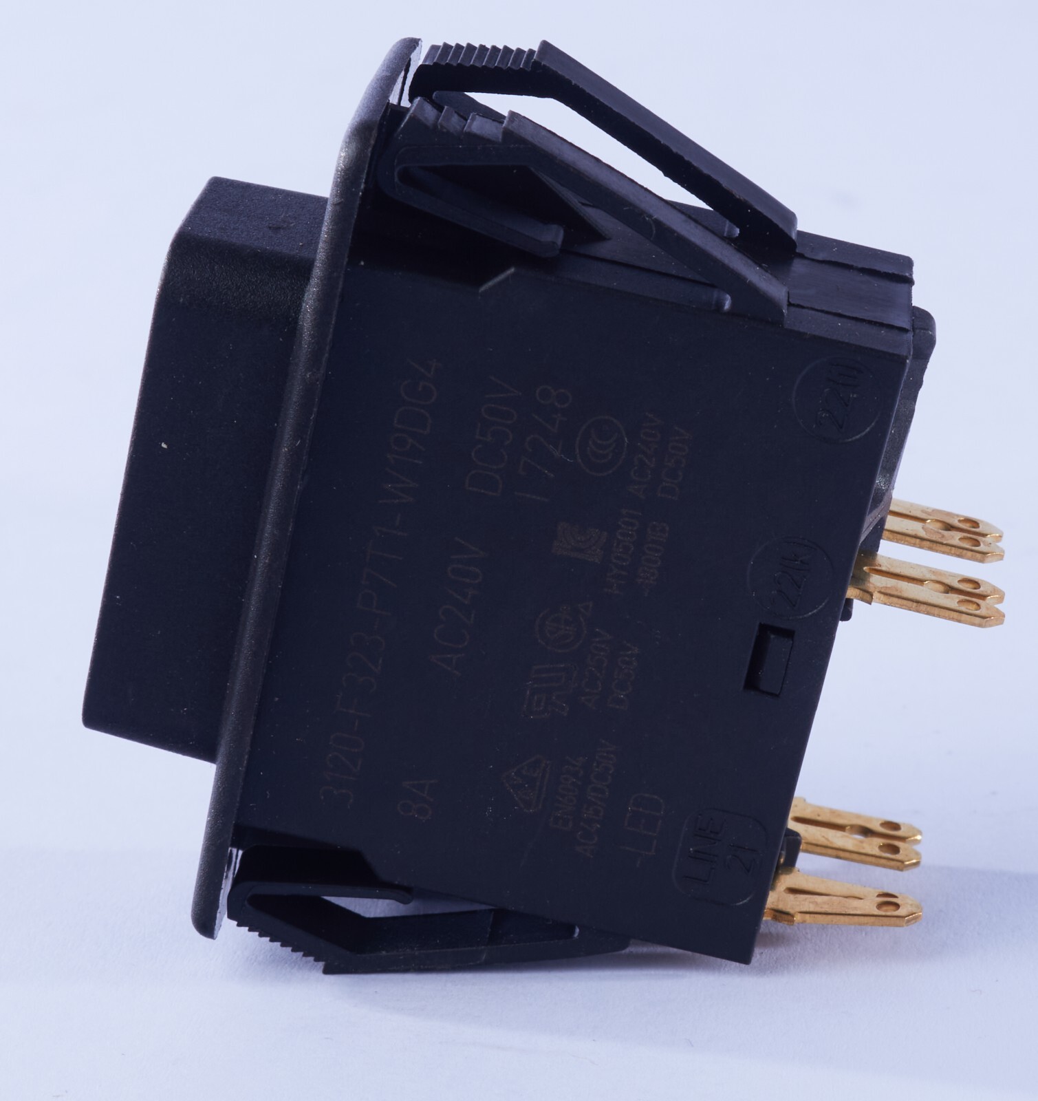 ETA Breaker Switch 3120-F323-P7T1-W19DG4 8A 240VAC 50VDC