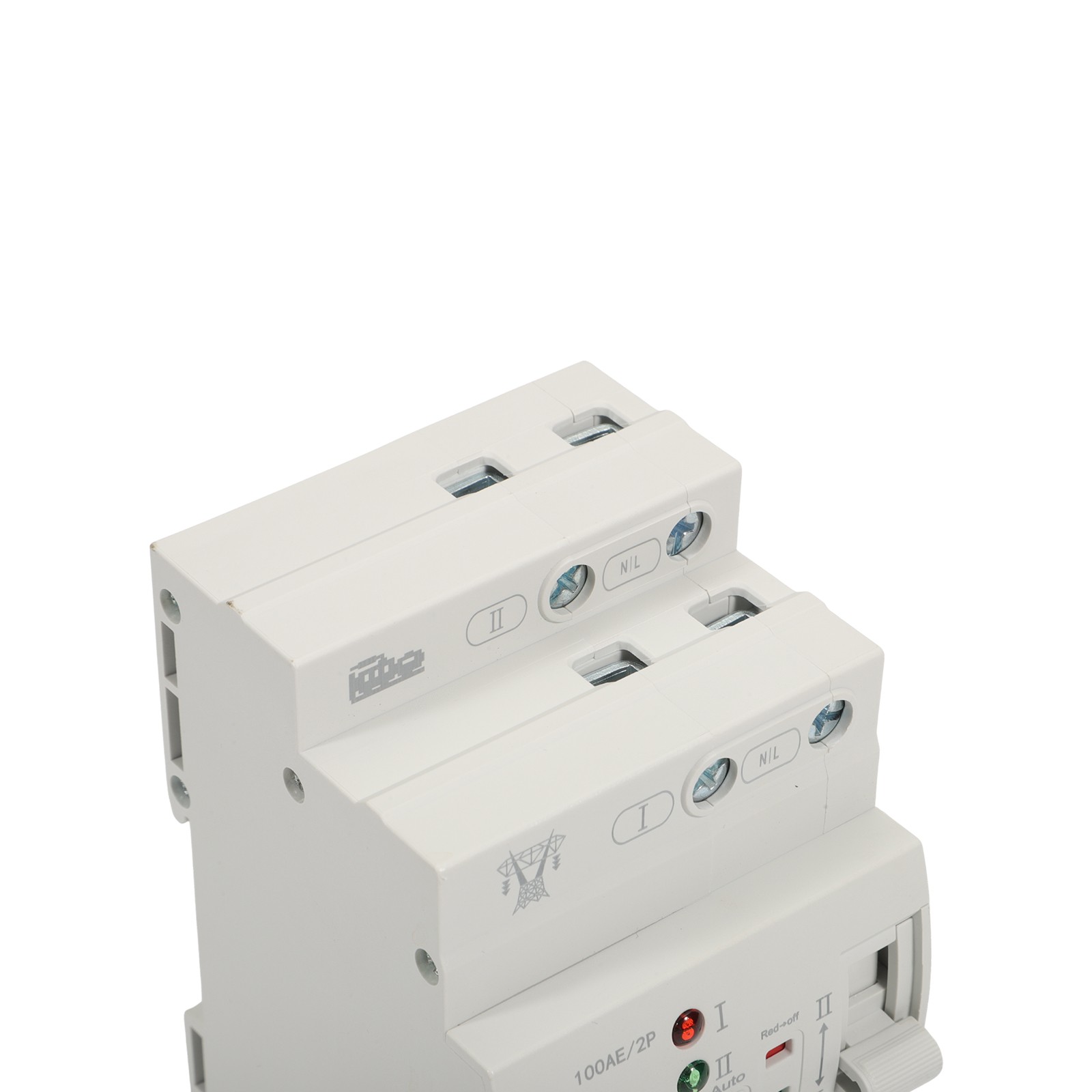 NEW Automatic Transfer Switch 2P 100A 110V Grid to AC Generator Dual Power