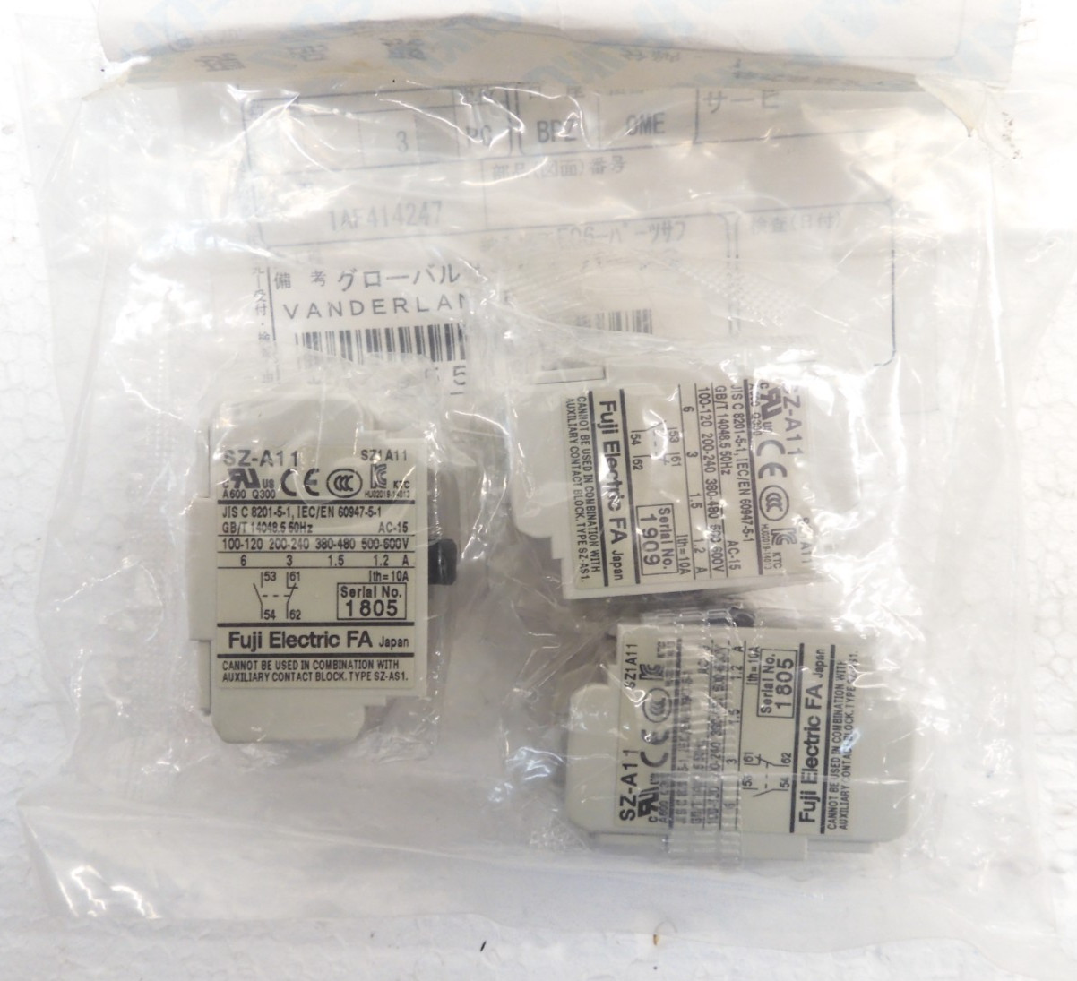 SZ-A11, FUJI ELECTRIC FA (3-Pack)