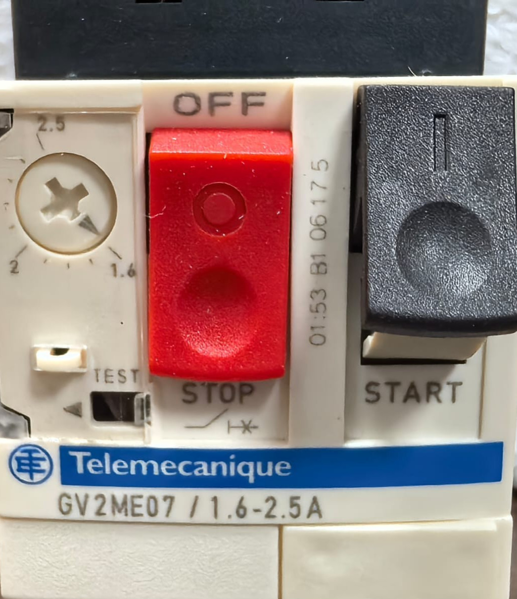 TELEMECANIQUE GV2ME07 MOTOR CIRCUIT BREAKER 1.6-2.5A