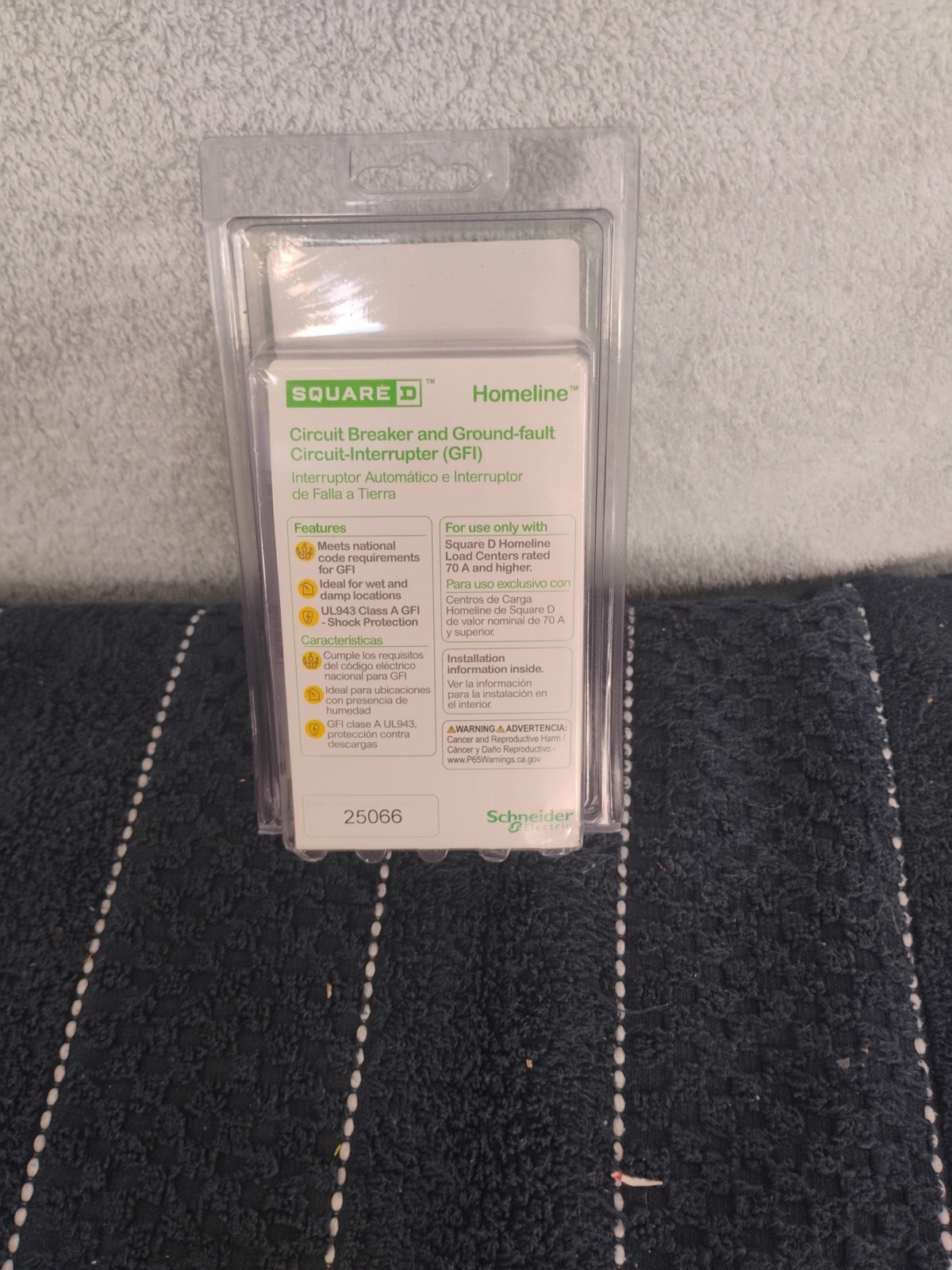 Square D HOM220GFIC 20A Circuit Breaker & GFIC J