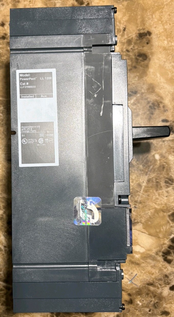 SQUARE D LLF37060D33 , PowerPact BREAKER, 3p /600vdc/ 600A, N/NIB! MAKE OFFER!
