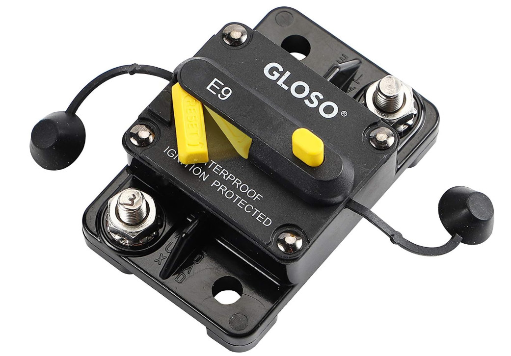 GLOSO E99 Surface Mount 1/4″ Stud T3 Manual Reset Hi-Amp Circuit Breaker