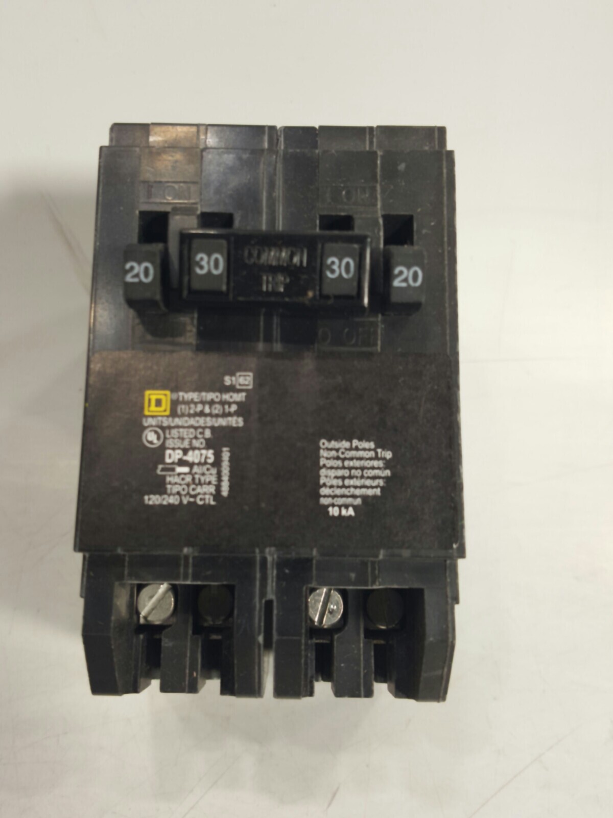 Square D By Schneider Electric HOMT202023CP Homeline Tandem Circ Breaker Dbl