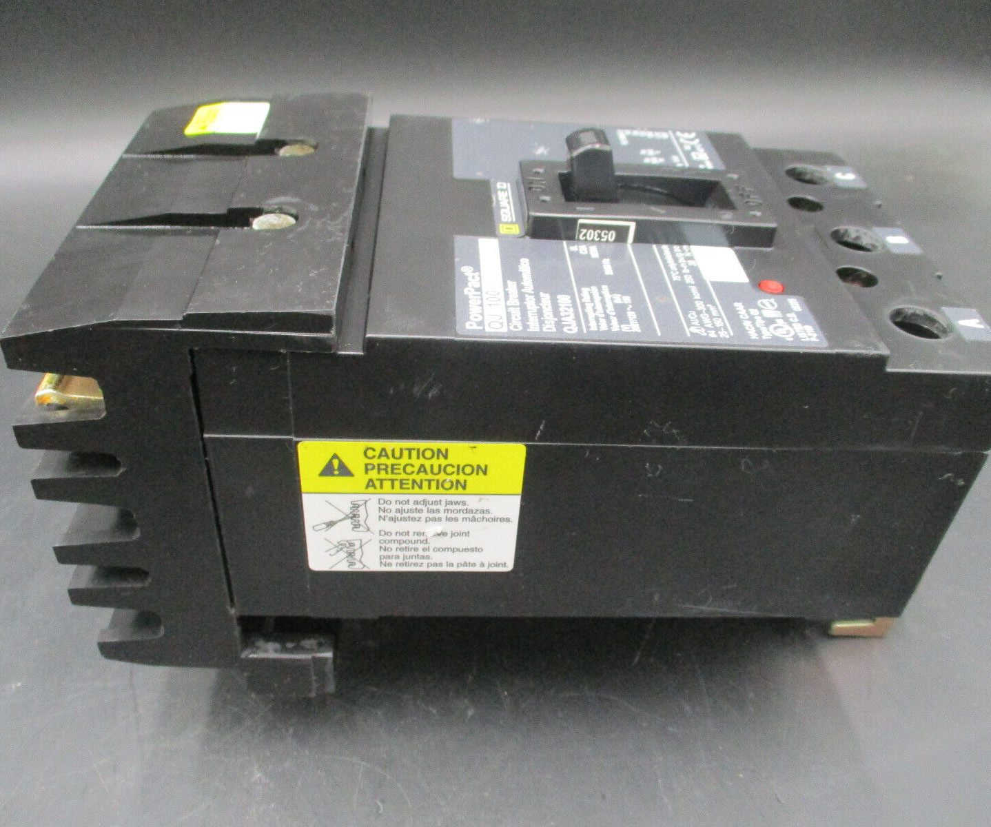SQUARE D QJA32100 3-P 100A 240V I-LINE CIRCUIT BREAKER