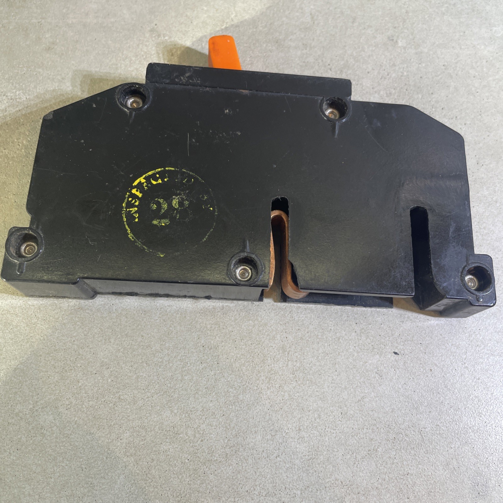 Zinsco Magnetrip 20 Amp 1 Pole Circuit Breaker 1P type T T20 T120 Orange Bkb