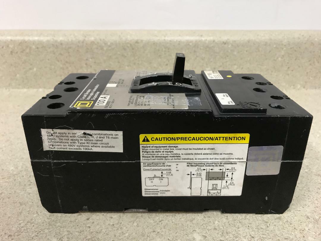 Square D Circuit Breaker KAL36100 100A 3P