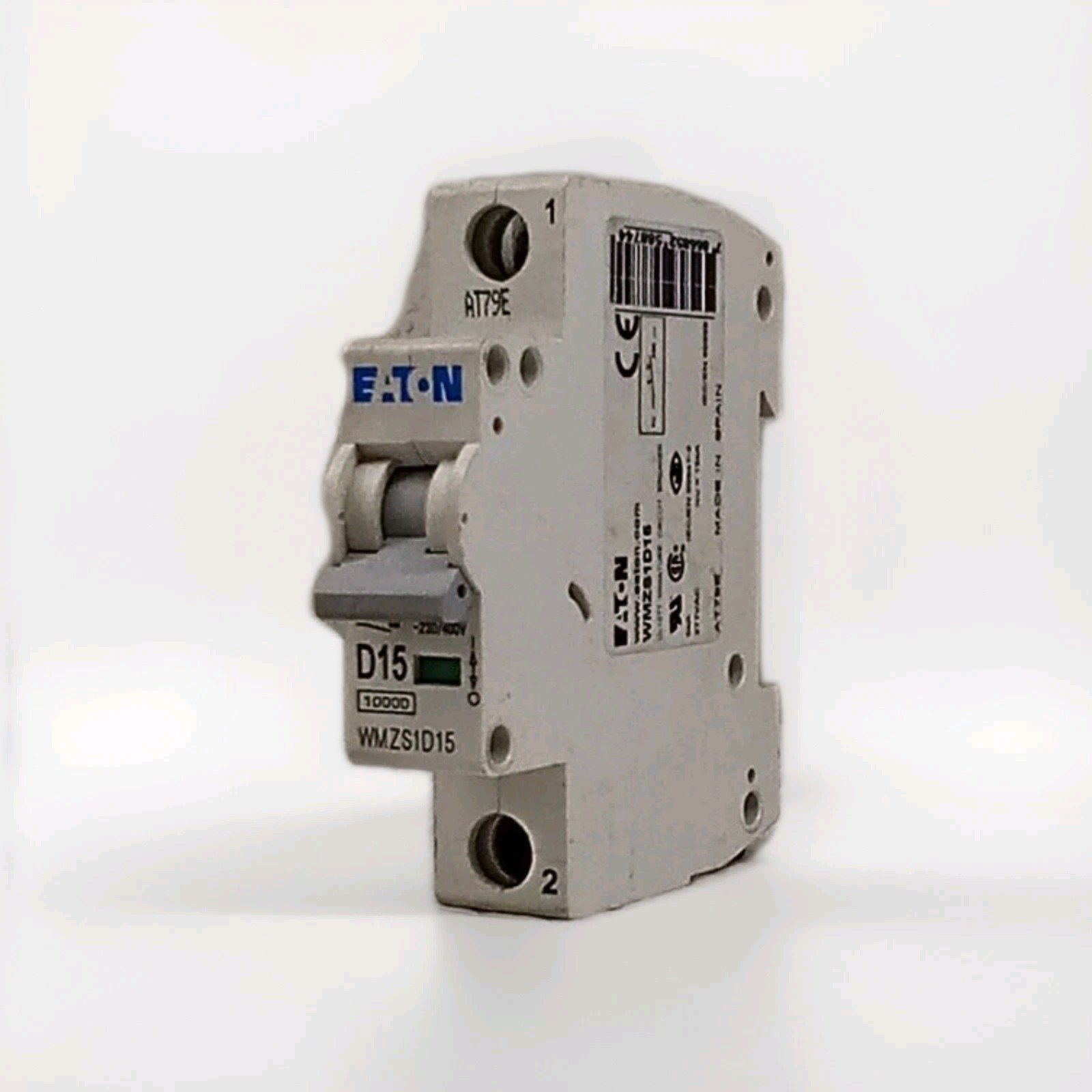 Eaton D15 WMZS1D15 230/400V 5kA Single-Pole Circuit Breaker