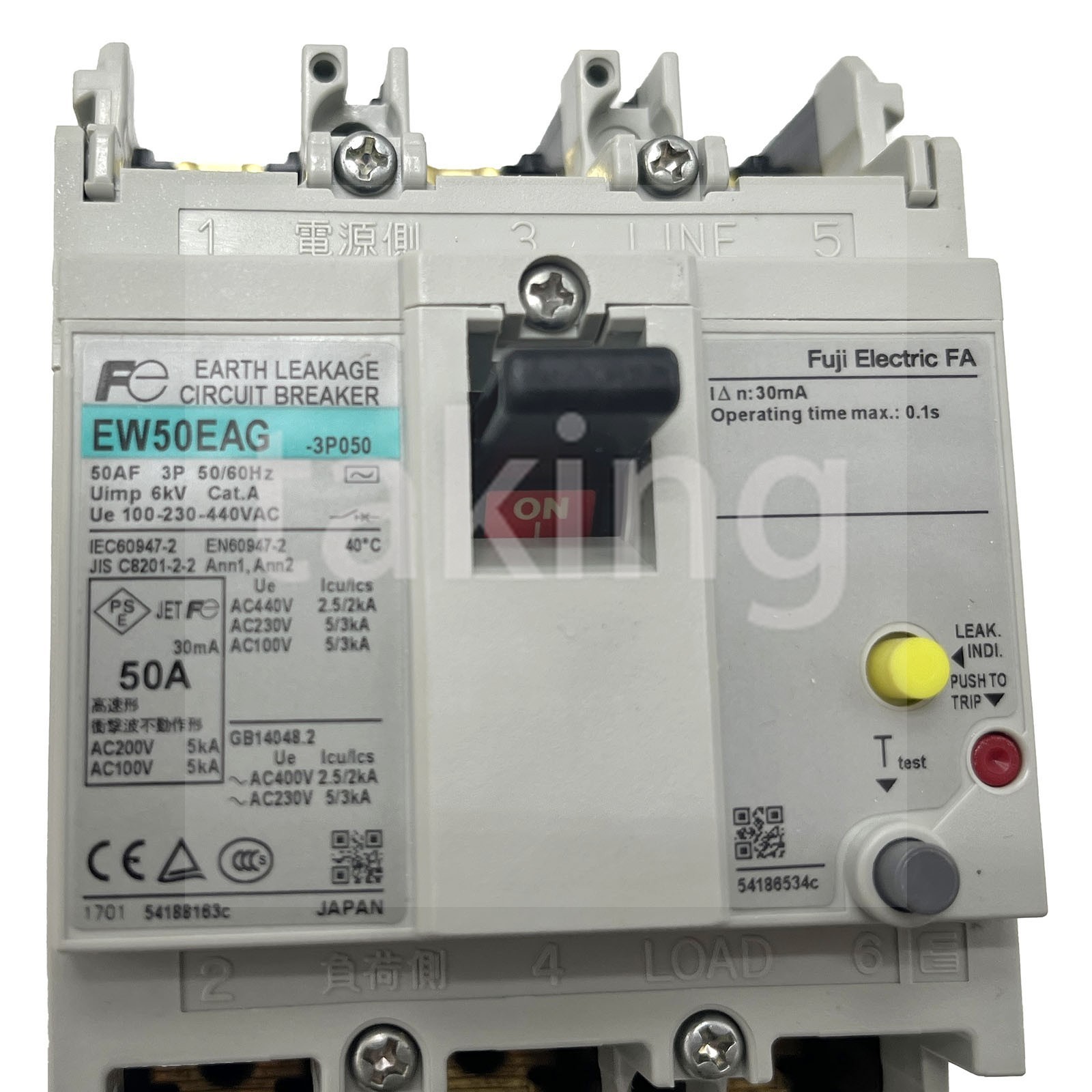 1PC Air Switch Breaker EW50EAG 3P 50A for FUJI