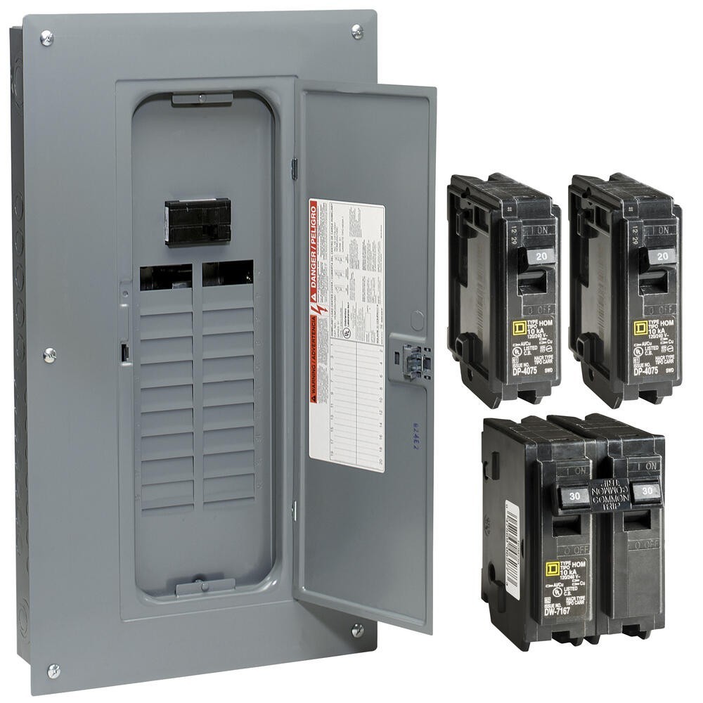 100 Amp 20 Space 40 Circuit Main Breaker Plug On Neutral Load Center Value Pack