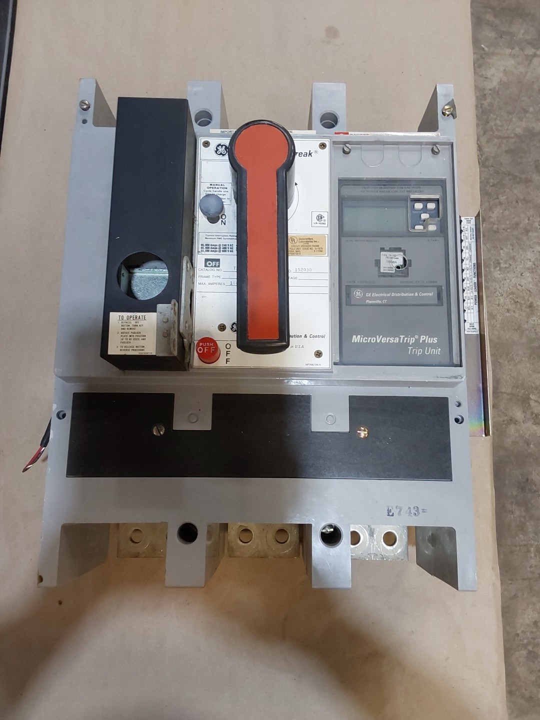 GE 1600A TP1616TTR LI Circuit Breaker 600V General Electric C216LSIG Trip