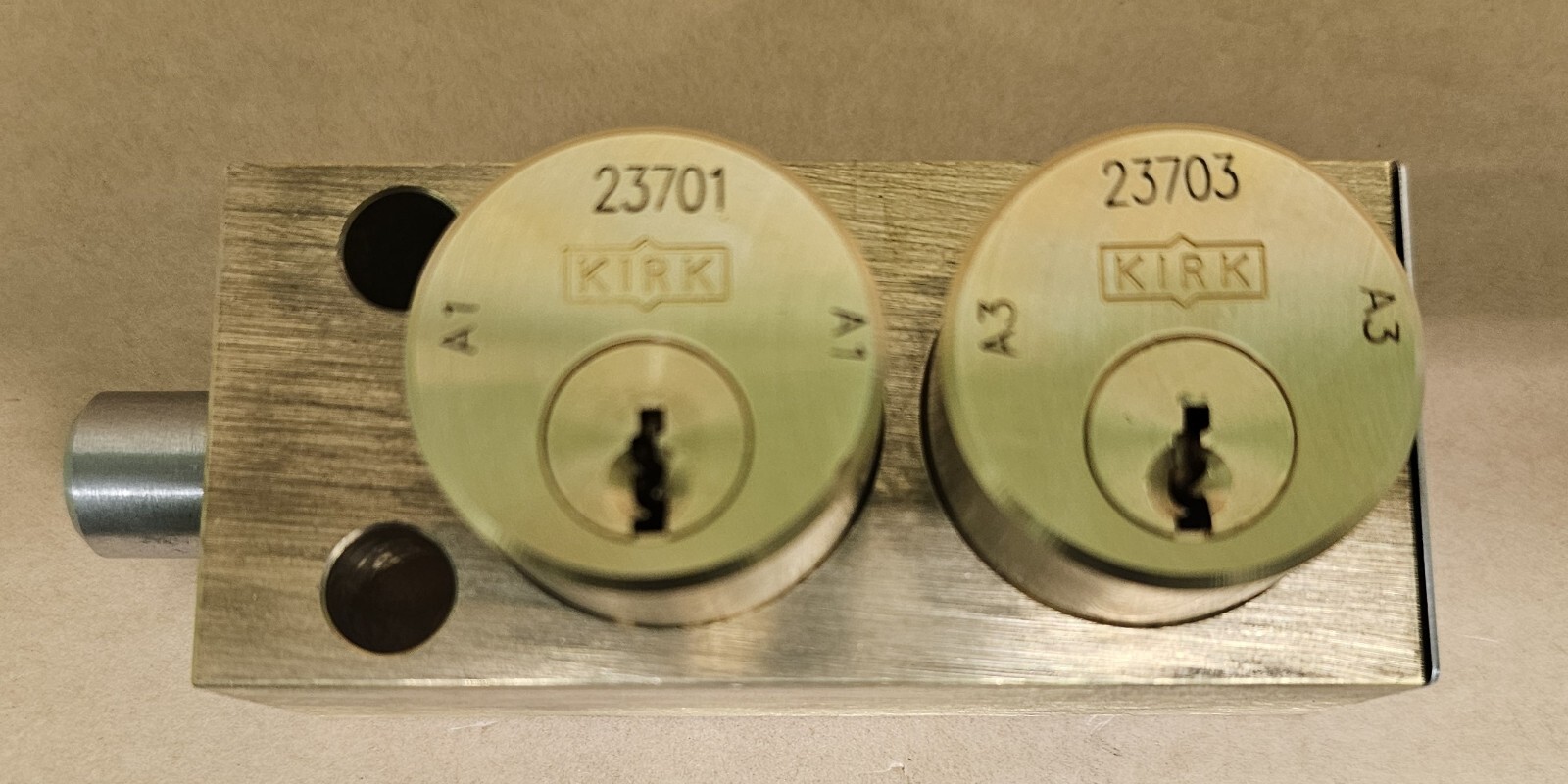 KIRK Key Interlock SD Series Flat Mounted Double Cylinder