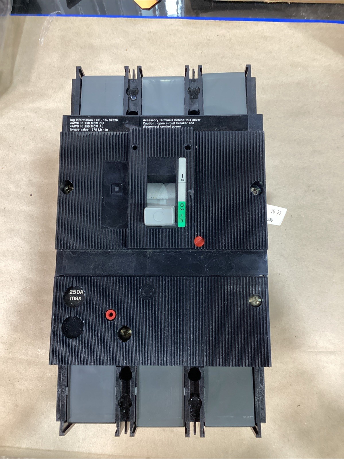 Merlin Gerin Compact CF 250NA #37402 250A 3P 480V Molded Case Switch Used