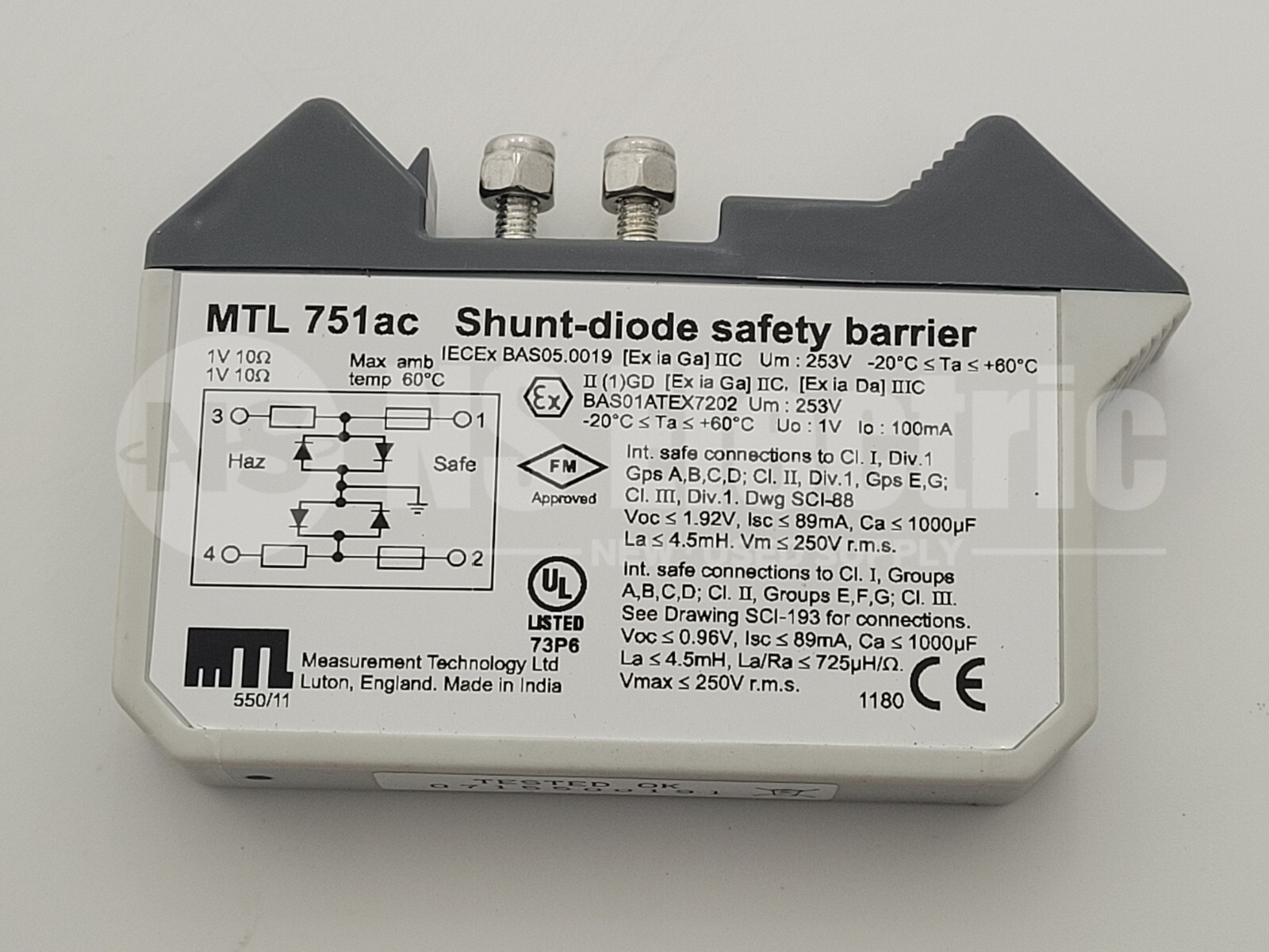 MTL 751AC / Shunt-diode safety barrier