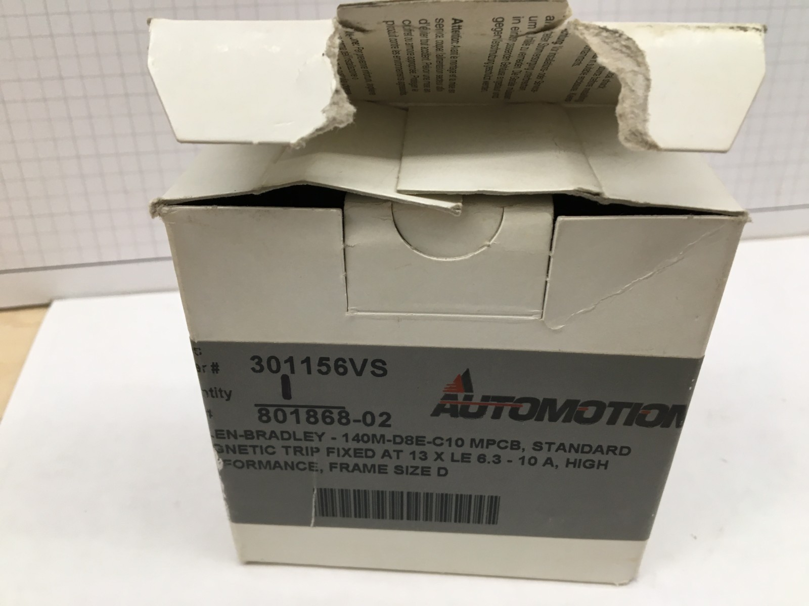 New Allen Bradley 140M-D8E-C10 Ser. C Motor Circuit Breaker 6.3-10A