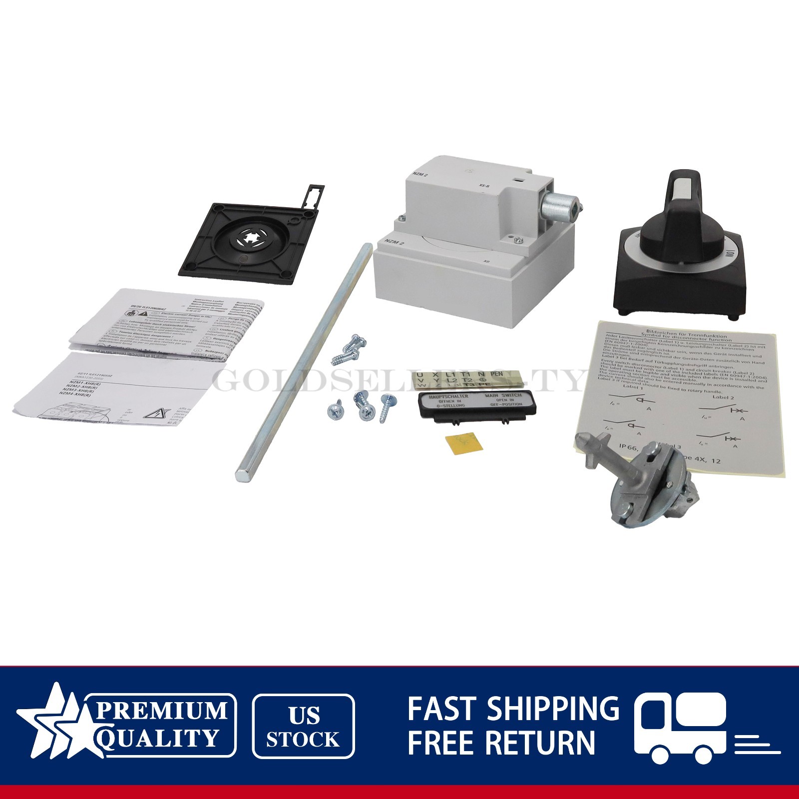 Fits ELECTRIC NZM2-XS-R 266645 Main Switch Assembly Kit-Right Hand