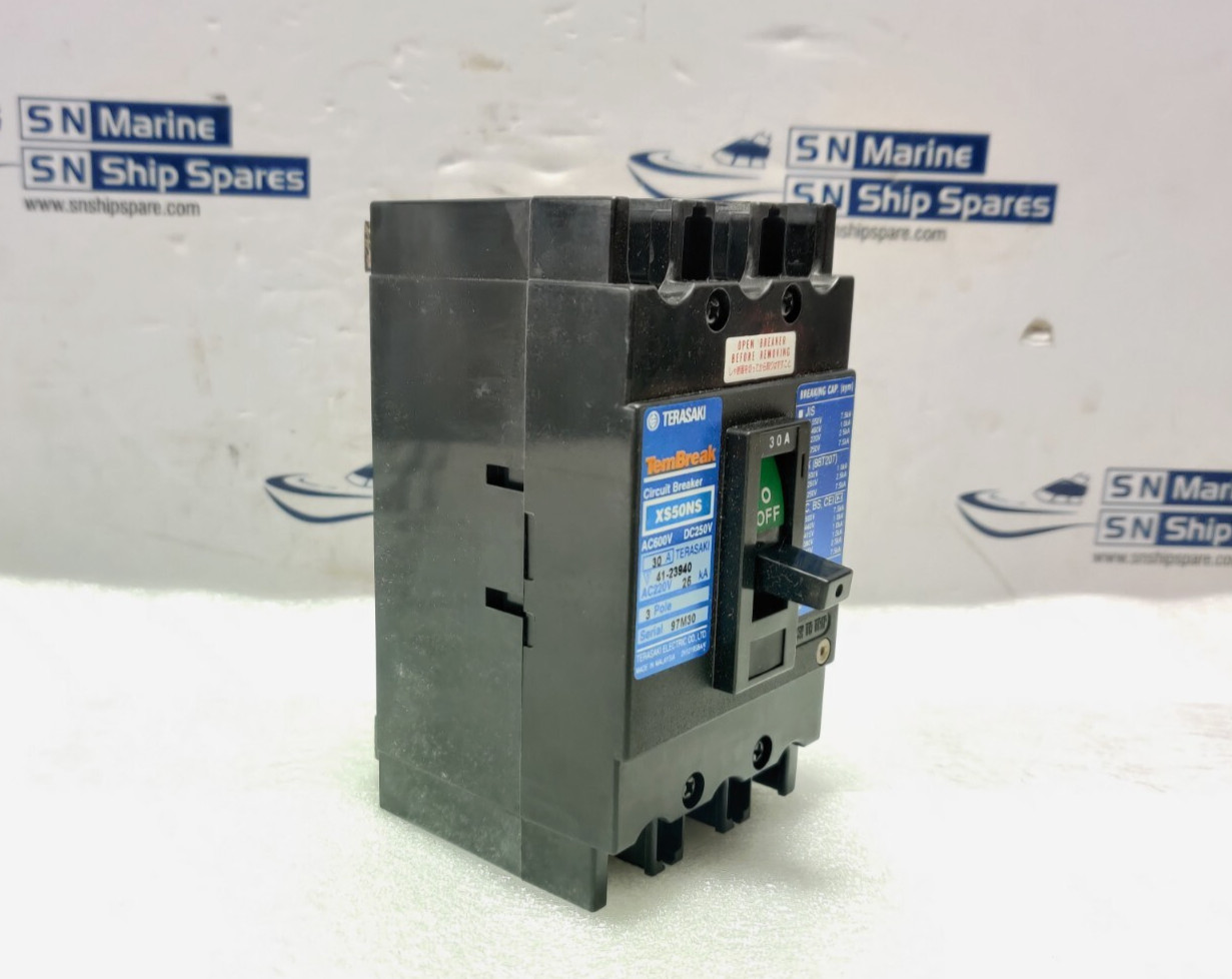 Terasaki Electric XS50NS TemBreak Circuit Breaker 30A 3Pole AC600V DC250V