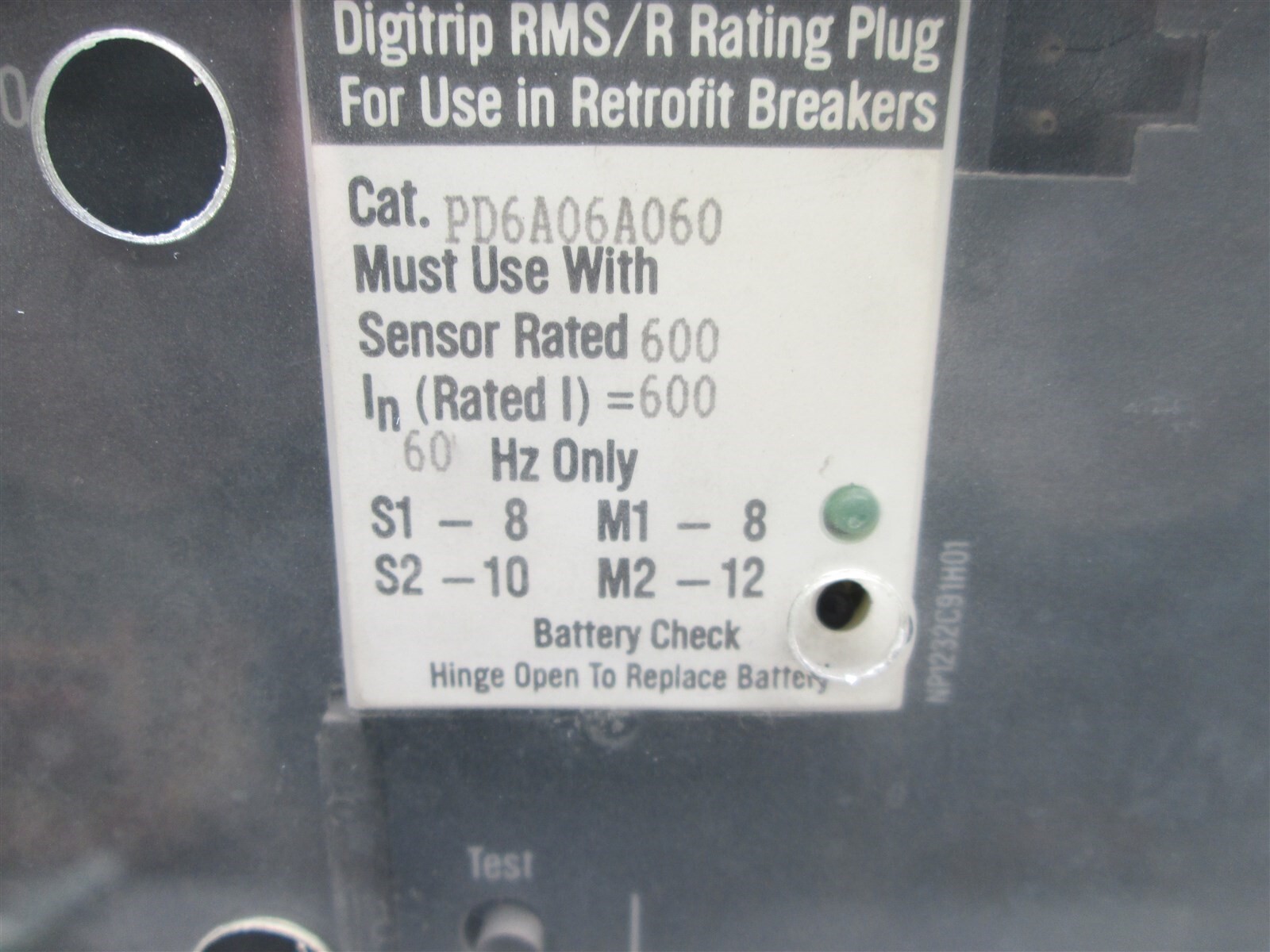 GE Breaker AK-2A-25-1 Digitrip RMS Retrofit 2008 600 Amp PD6A06A060 E-OK