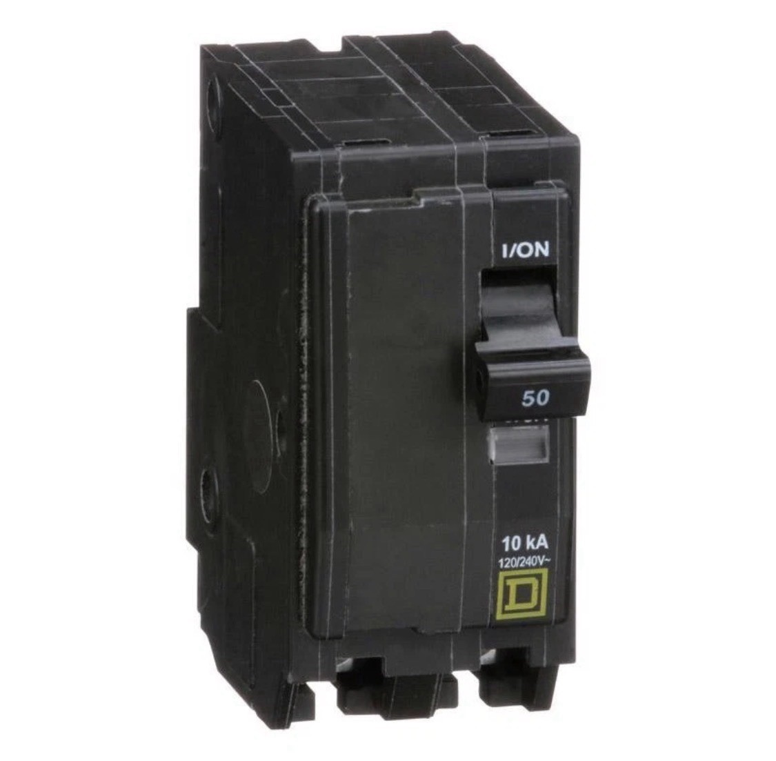 Square D 2-Pole Standard Trip Indoor Circuit Breaker 50A 120/240V, 1.48 W x 3.5