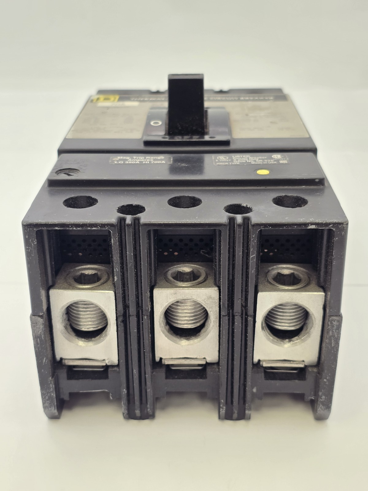 Square D KAL36070 Feed-Thru Circuit Breaker 70A 600VAC 3P 3PH Type KAL 70 Amp