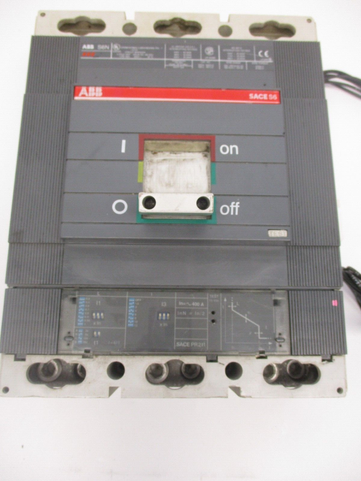 ABB CIRCUIT BREAKER USED MOLDED CASE S6N SACE S6 3 POLE UNIT AB-5221
