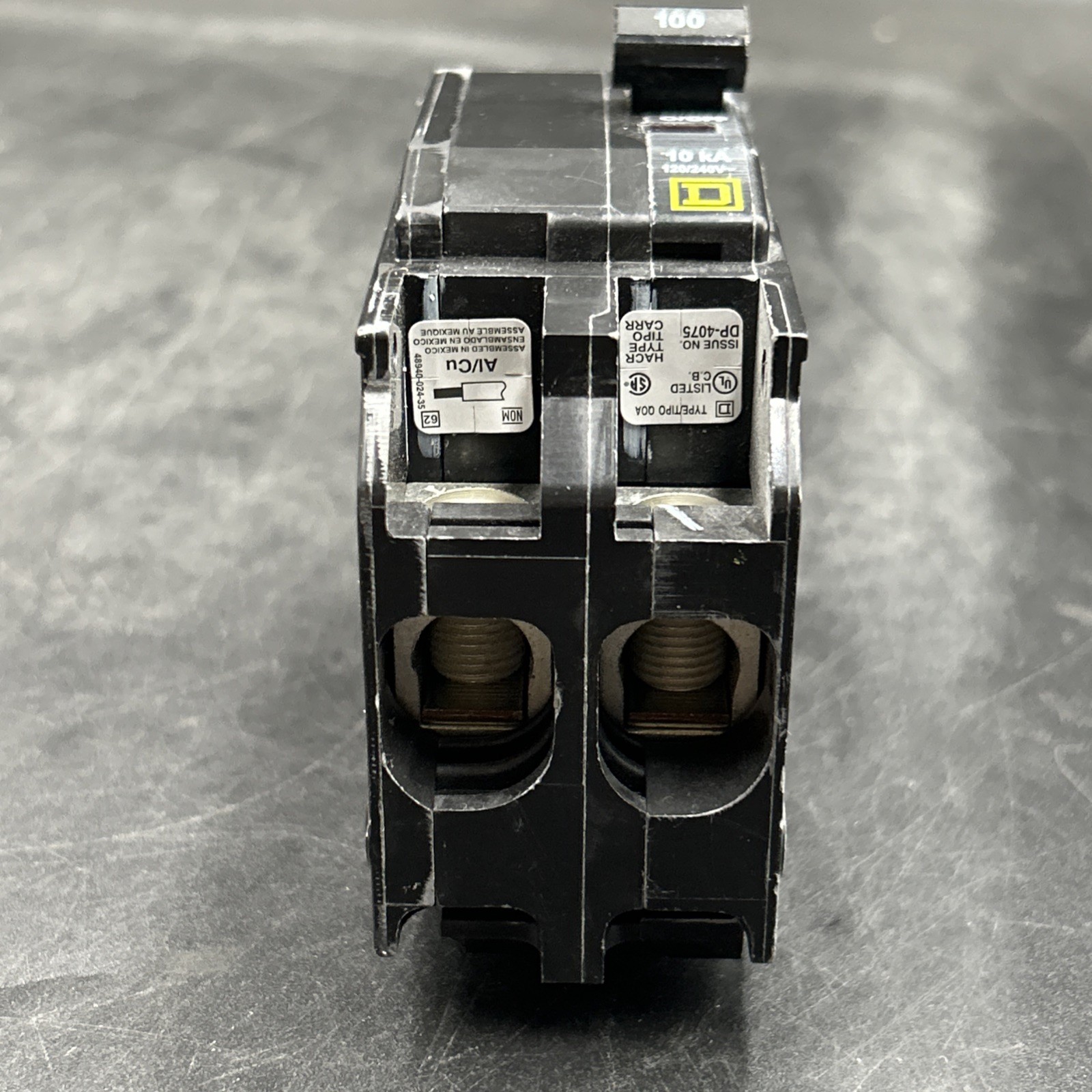 SQUARE D QO2100 2 POLE 100 AMP 120/240V BREAKER