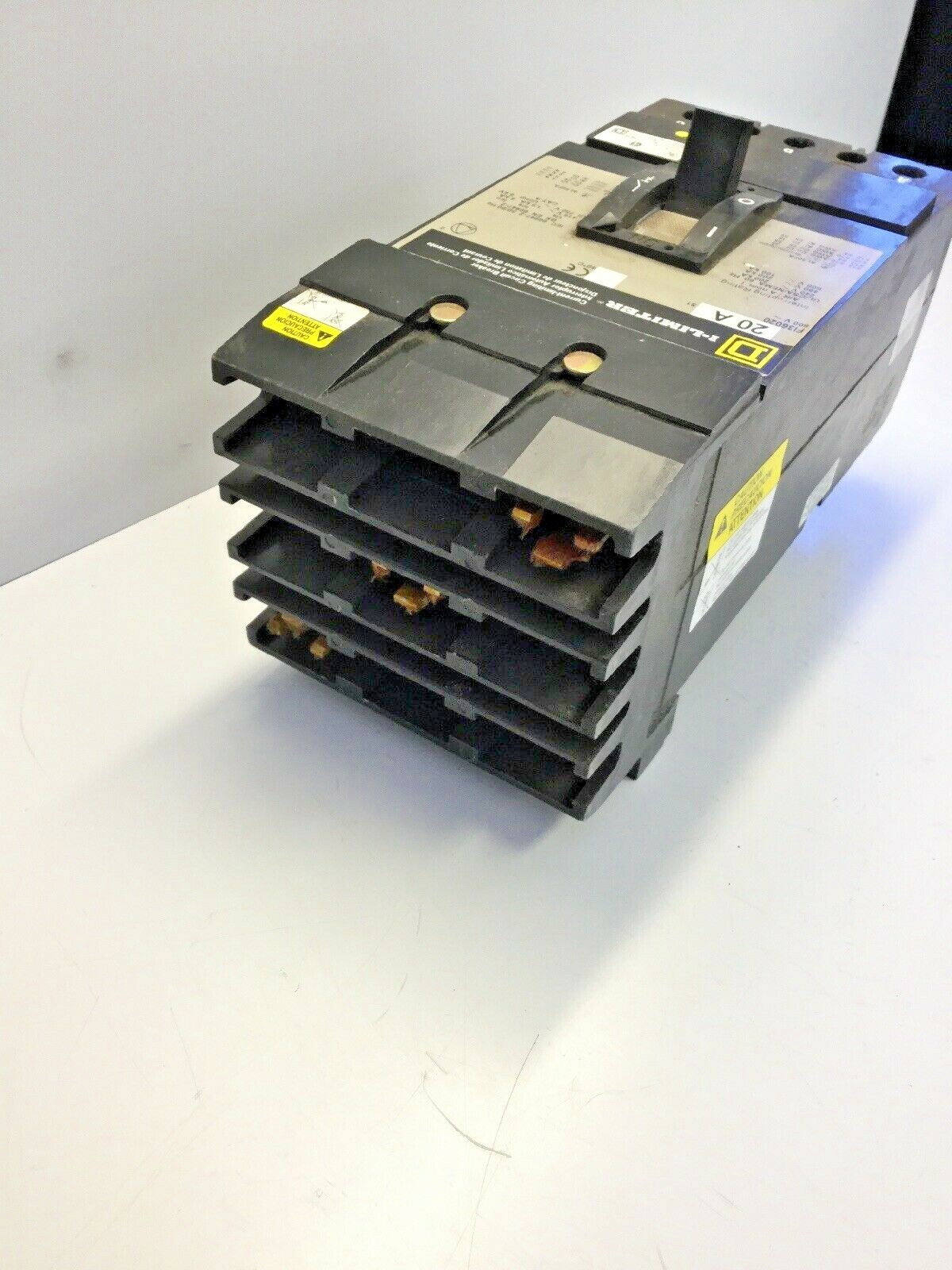 NEW, SQUARE D, FI36020, CURRENT LIMITING CIRCUIT BREAKER, 20A, 3P, 600V. (17F-3)