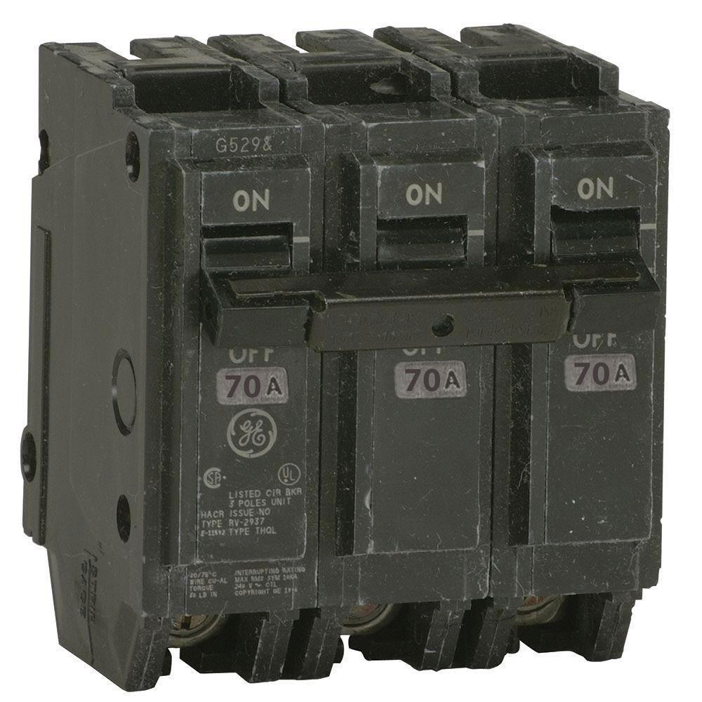THQL32070 – General Electric 70 Amp 3-Pole 240V Q-Line Plug-In Circuit Breaker,