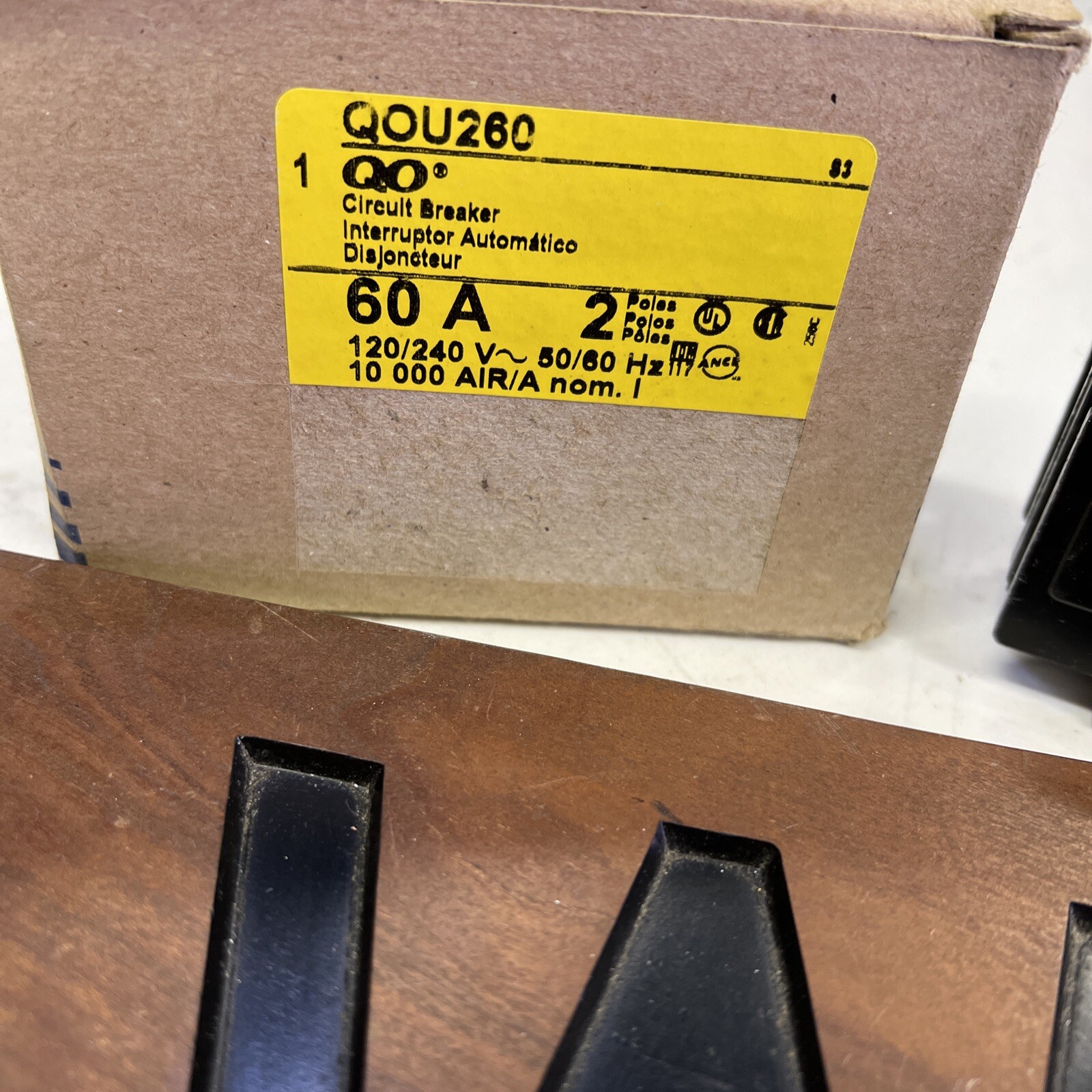 SQUARE D QOU260 Circuit Breaker,60A,120/240V,2P
