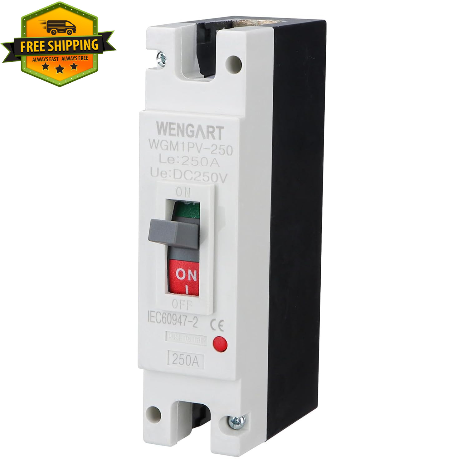 DC Circuit Breaker 250A 250V Solar PV Battery Disconnect 1 Pole MCCB