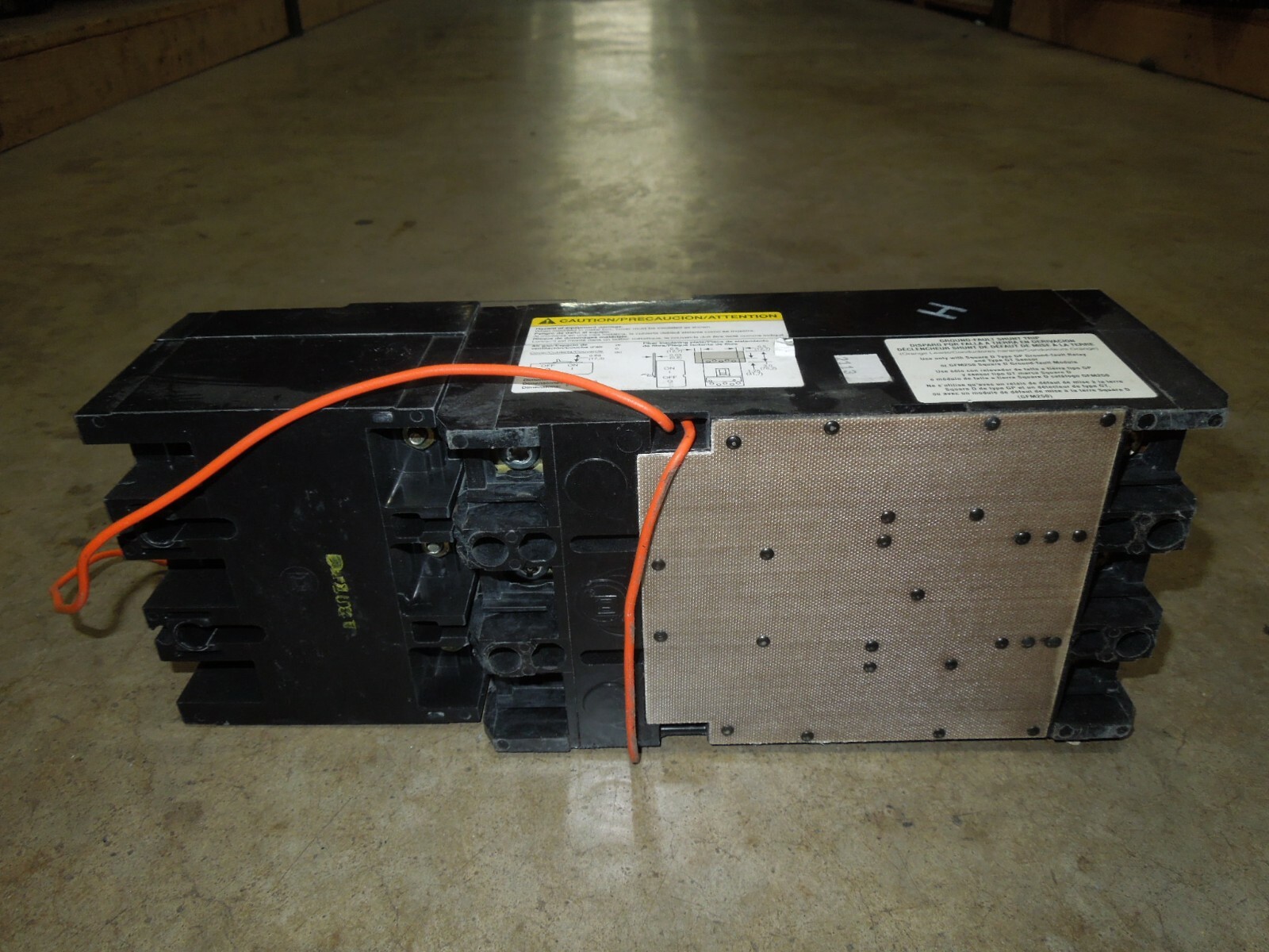 Square D KHL36175G 175A 3p 600V Circuit Breaker GFM250KA Ground Fault Module
