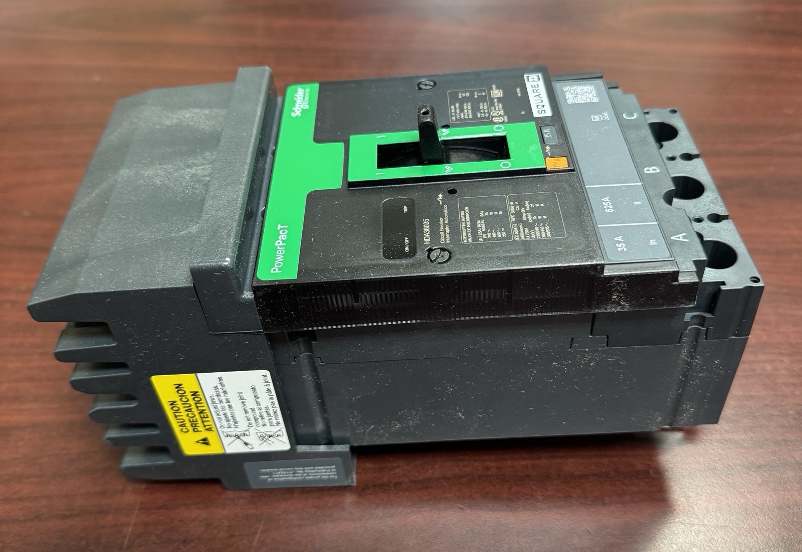HDA36035 3Pole 35Amp 480/600Volt I-Line NEW Square D HDA Circuit Breaker