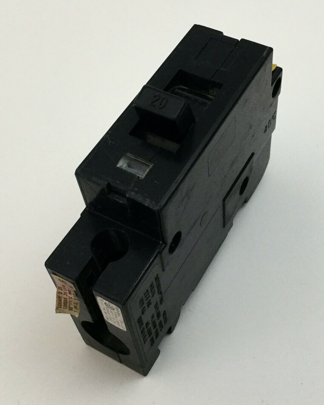Square D EHB14020 circuit breaker 1pole 20amp 277v type EHB4