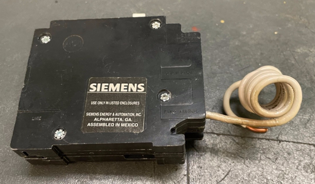 Siemens QF115A QPHF 1Pole 15 Amp 120V GFCI 22KAIC GFI Circuit Breaker Tested