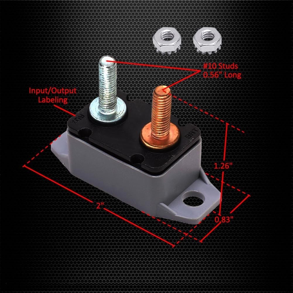 Heavy-Duty Circuit Breaker 40 Amps for Vehicles and Electromechanical Equipment