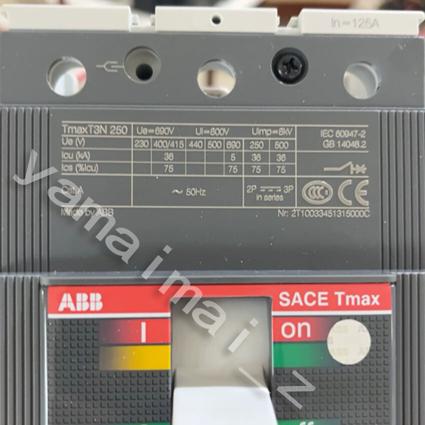 1pc ABB SACE TMAX T3N 250 125A Circuit Breaker Fast Ship #Z