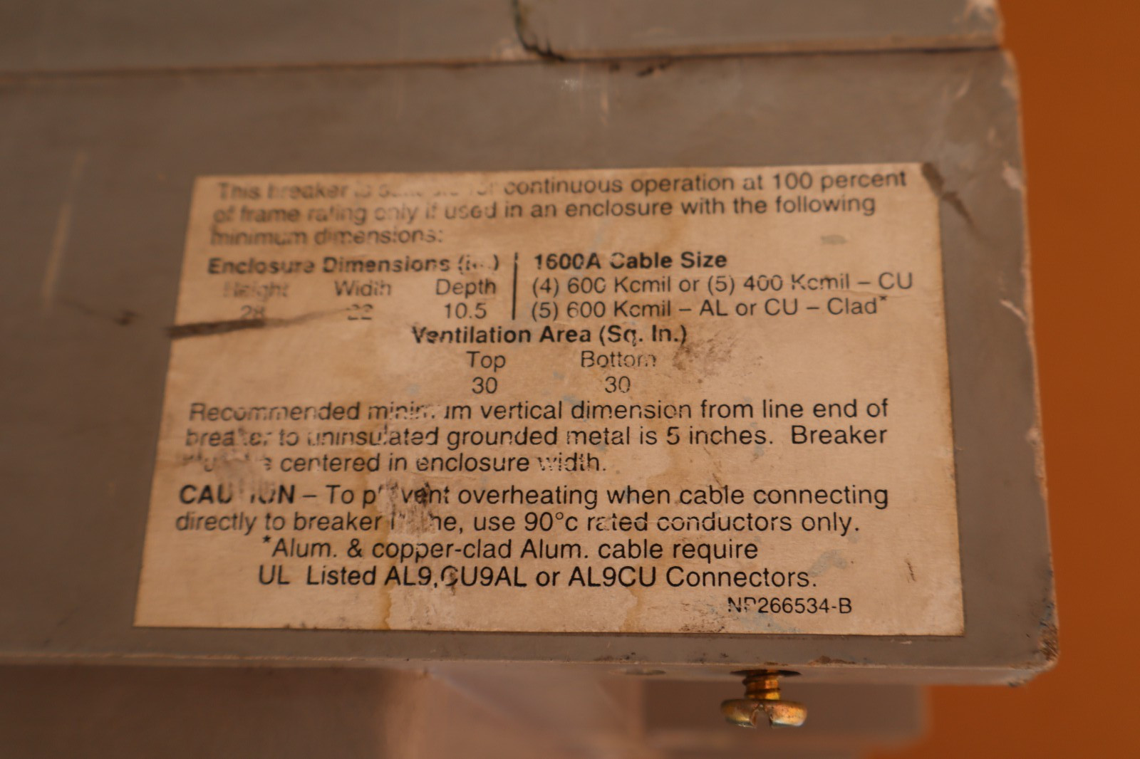 GE Power Break Disconnect 1600 Amp 1600A TP1616TTR Plug TR16B1600 C216LSI
