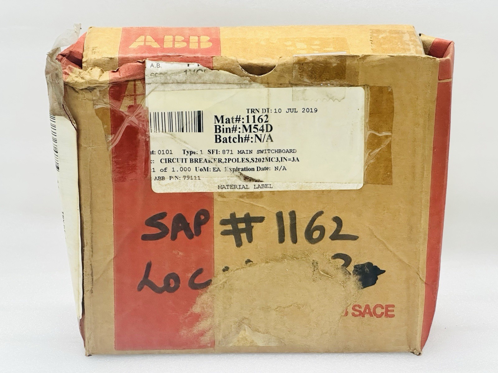 NEW ABB S 202 M C 3 2 Pole Miniature Circuit Breaker 3A S202M-C3