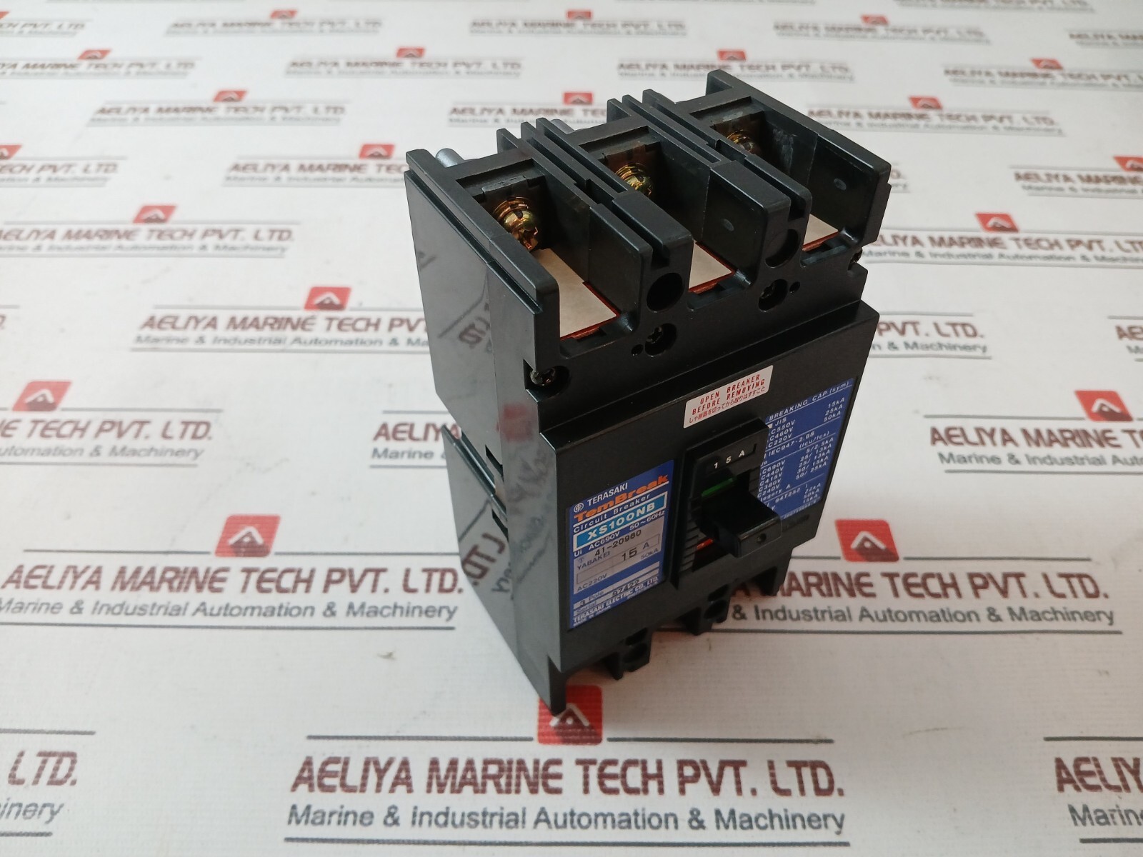 Terasaki XS100NB Tembreak Circuit Breaker 3 Pole AC690V 15A 50~60HZ 41-20960