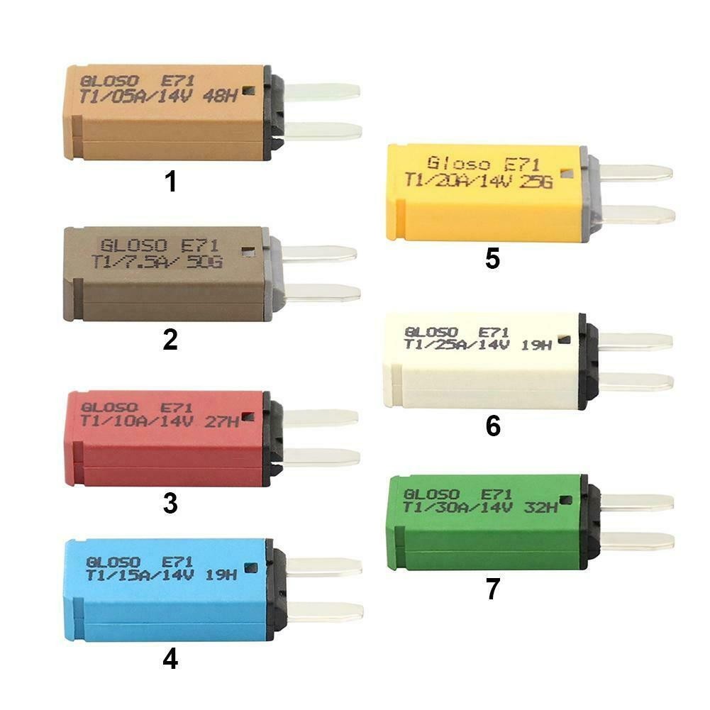 Resettable Blade Breaker Blade 1 Pc Blade Fuse Boat Resettable 12-24V/DC 5A-30A