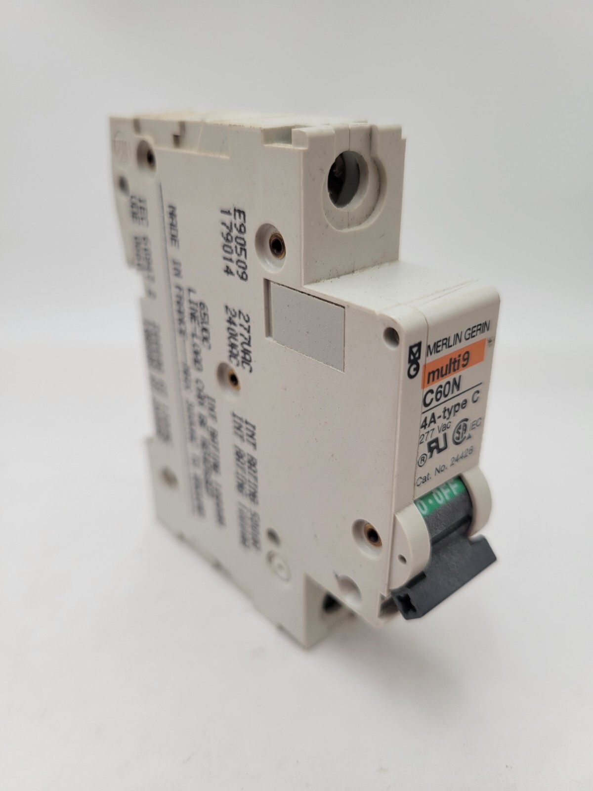 Merlin Gerin C60N DIN Rail Multi-9 Circuit Breaker 4A 277V 1P 1PH Type C 4 Amp