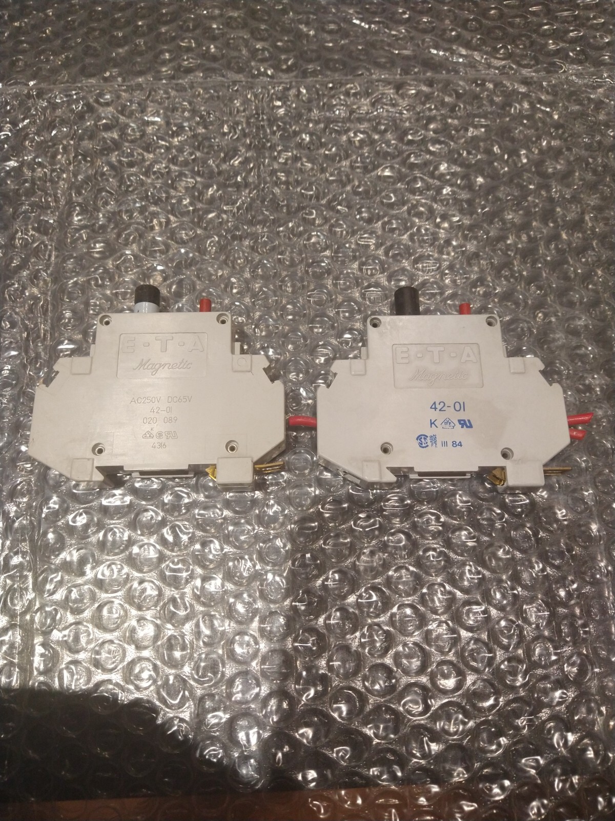 ETA Magnetic 201-5A AC250V DC65V 42-0I 020-089 Circuit Breaker Thermal USED
