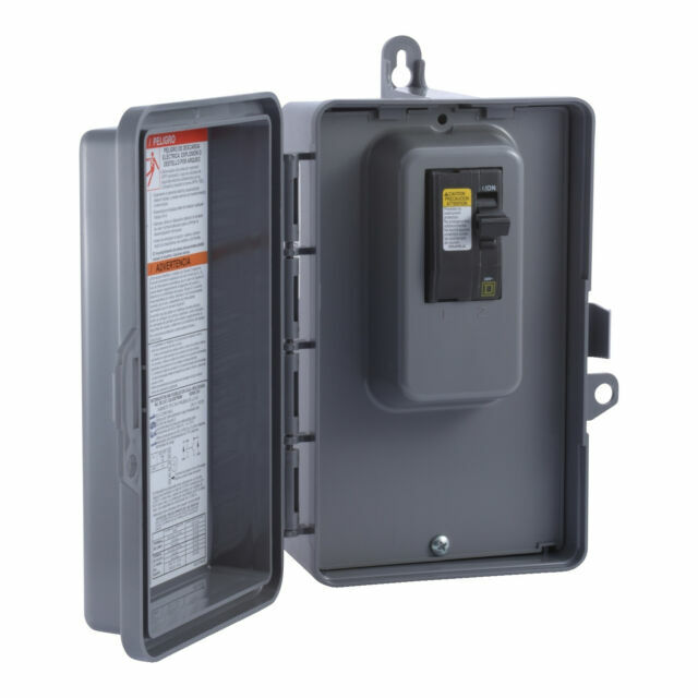 Square D QO200TRNM Outdoor 60A 240V 2-Pole Non-Fusible AC Disconnect 8.75 H in.
