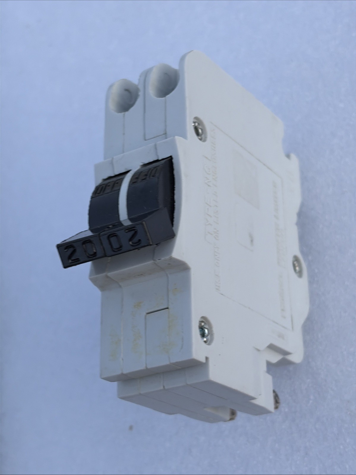 FPE Federal Pioneer Pacific 20A 2P NC220 Stab-Lok Breaker WHITE Mini THIN NC