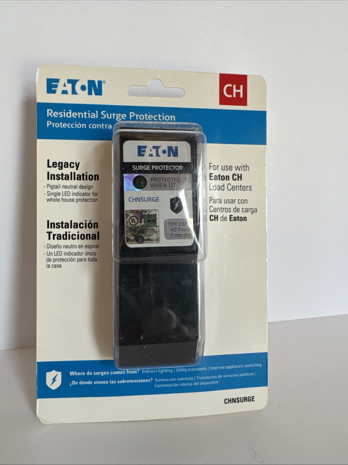 Eaton Type CH Circuit Breaker Surge Protective Device