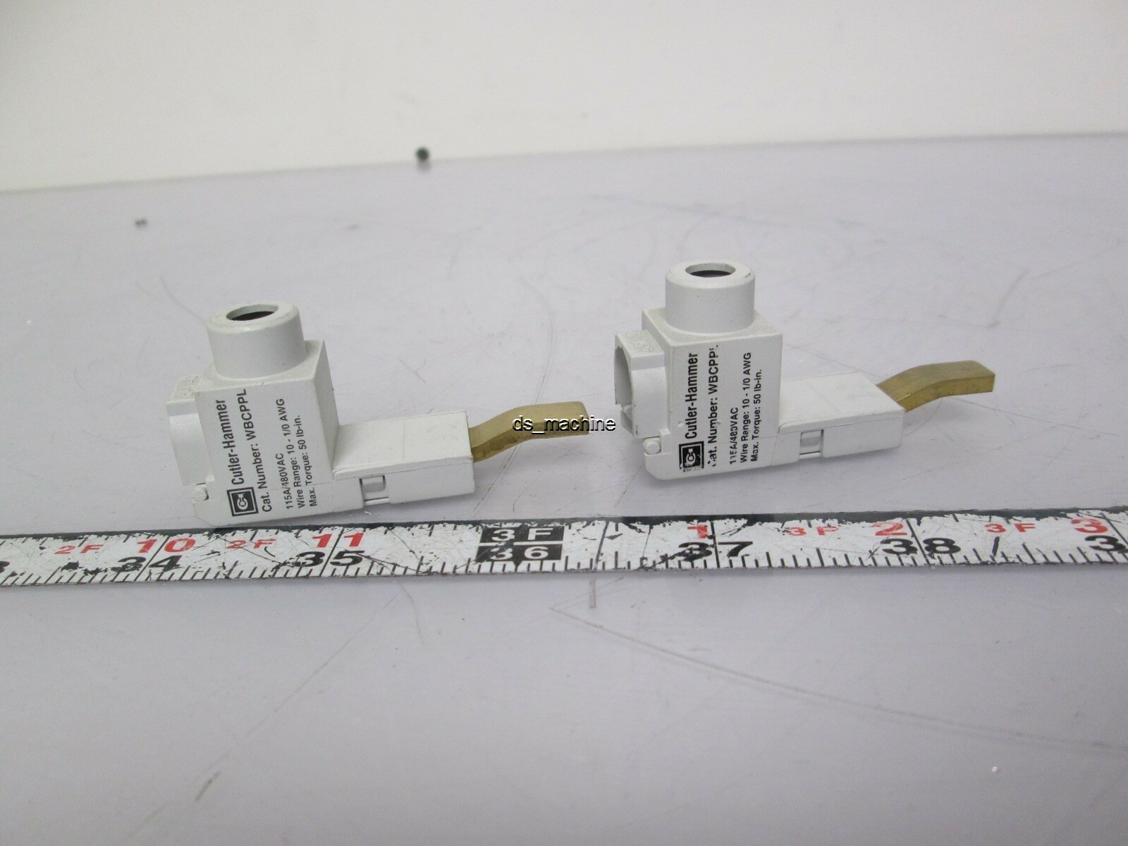 Lot of 2 Cutler-Hammer WBCPPL Power Lug 115/480VAC, 10 to 1/0 AWG