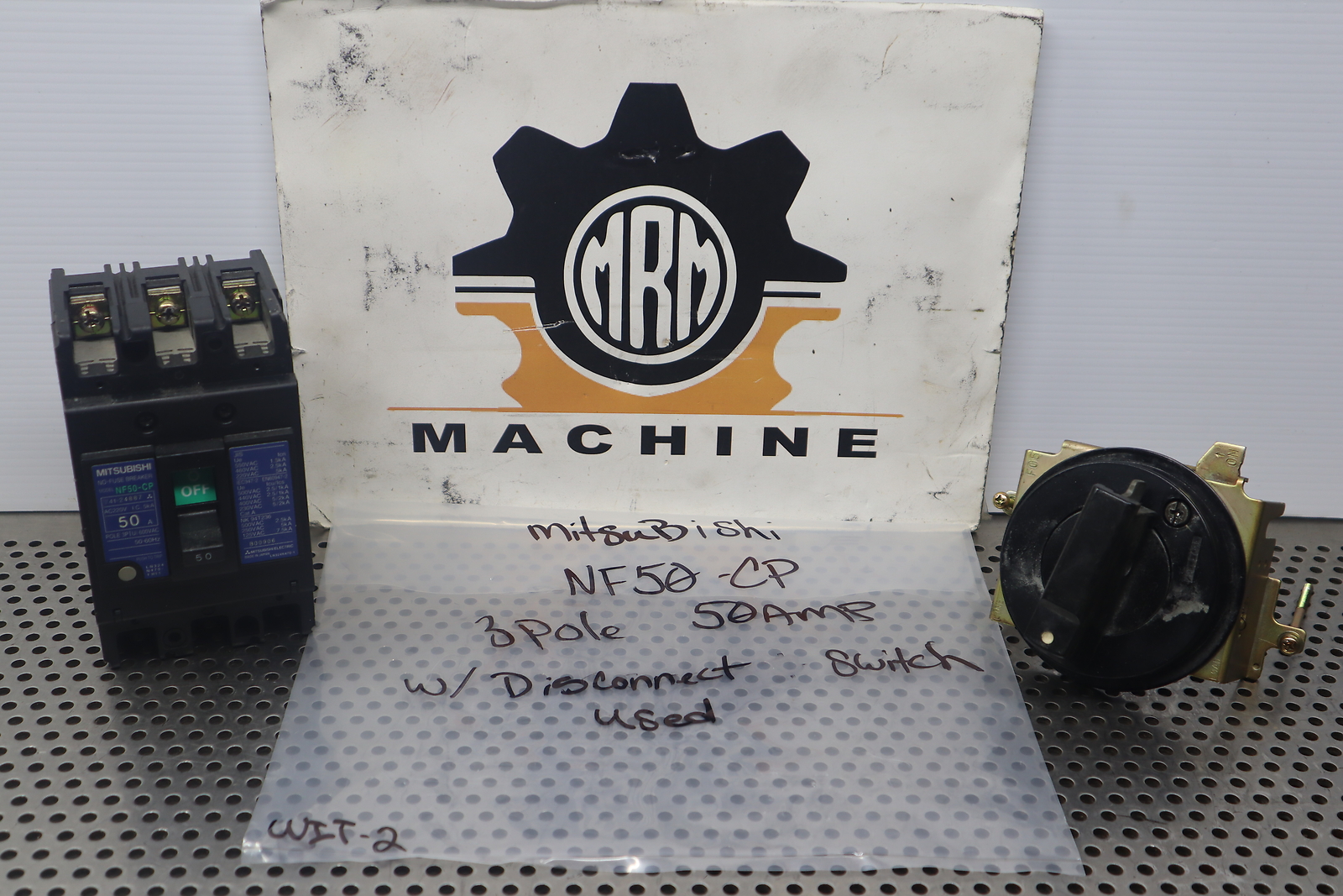 Mitsubishi NF50-CP 50A No-Fuse Breaker 3-Pole 600VAC With Disconnect Handle