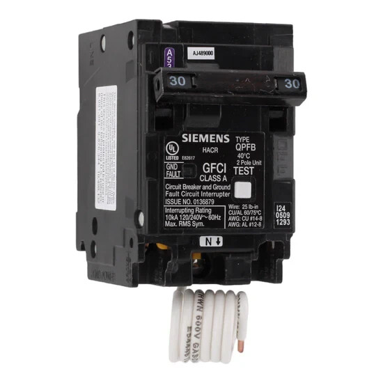 NEW Siemens Q230GF 30Amp 2 Pole GFCI Ground Fault Breaker 120/240