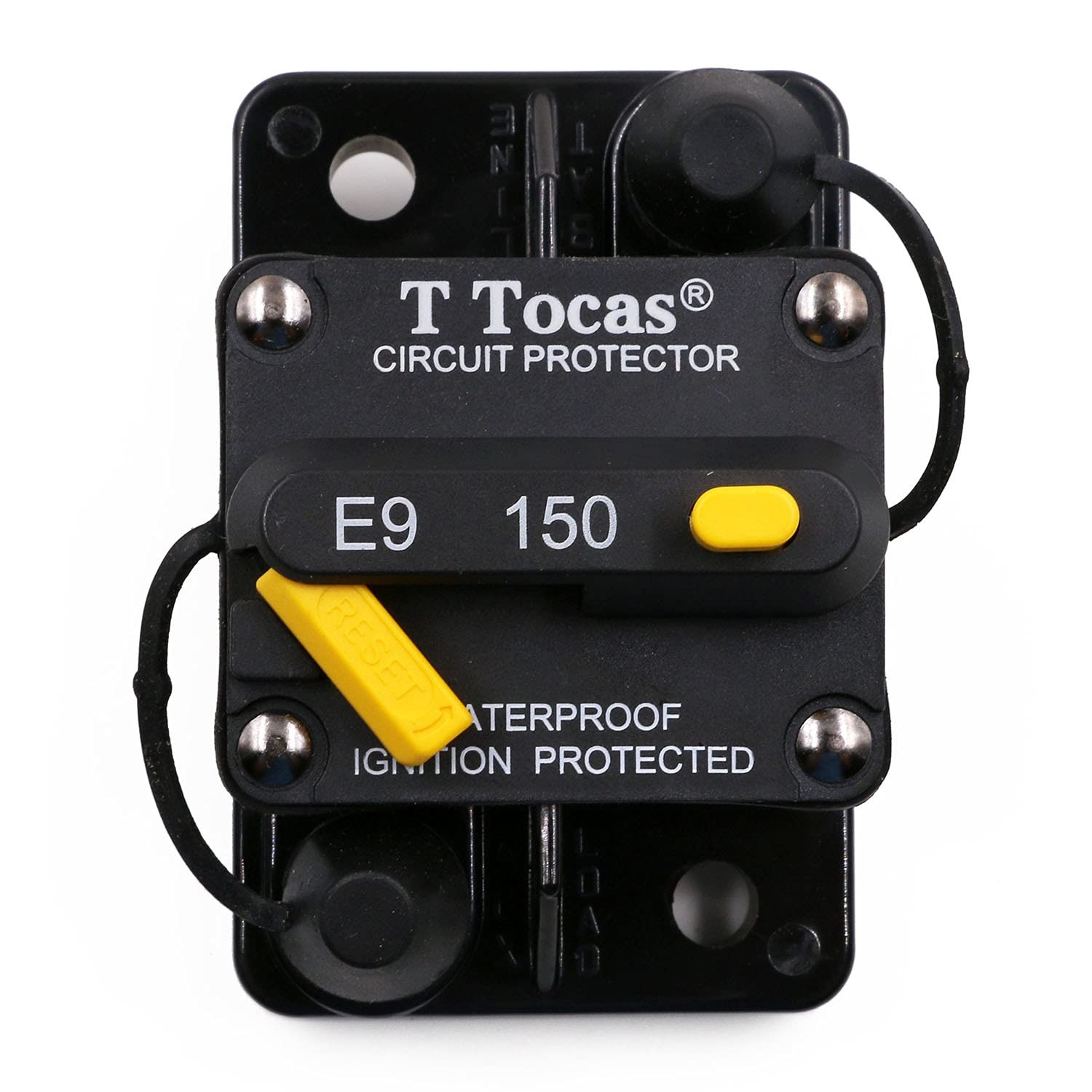 150A Circuit Breaker, E9 T3, Manual Reset, UL Certified, 12V-48V DC, Waterproof